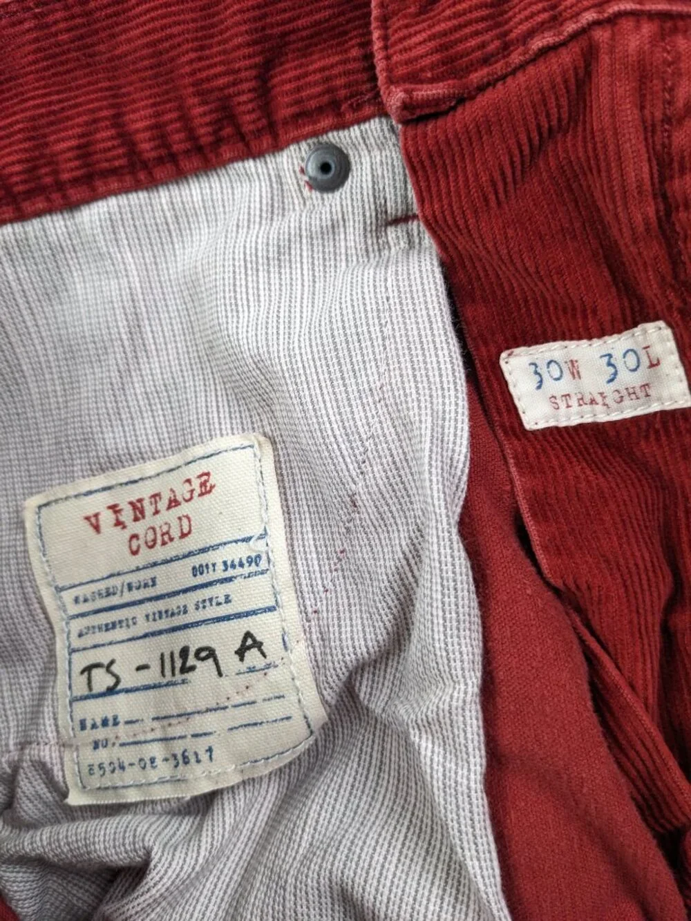 VTG 2007 J Crew Pants Corduroy 